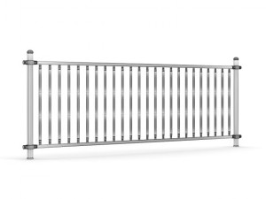 metal fence 01 3D 模型