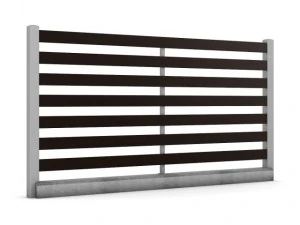 cerca de madeira 10 Modelo 3D