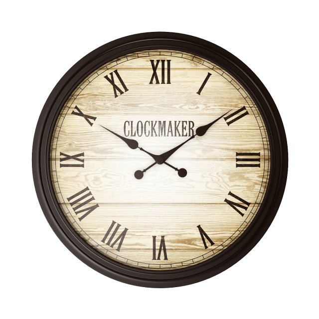 classic wall clock 1 Modello 3D .c4d .max .obj .3ds .fbx .stl .blend 