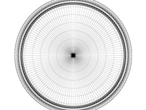 classic wall clock 1 3D Model