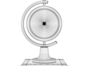 classic table clock 2 3D-Modell