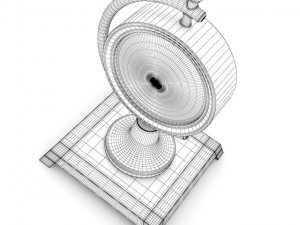 classic table clock 2 3D-Modell