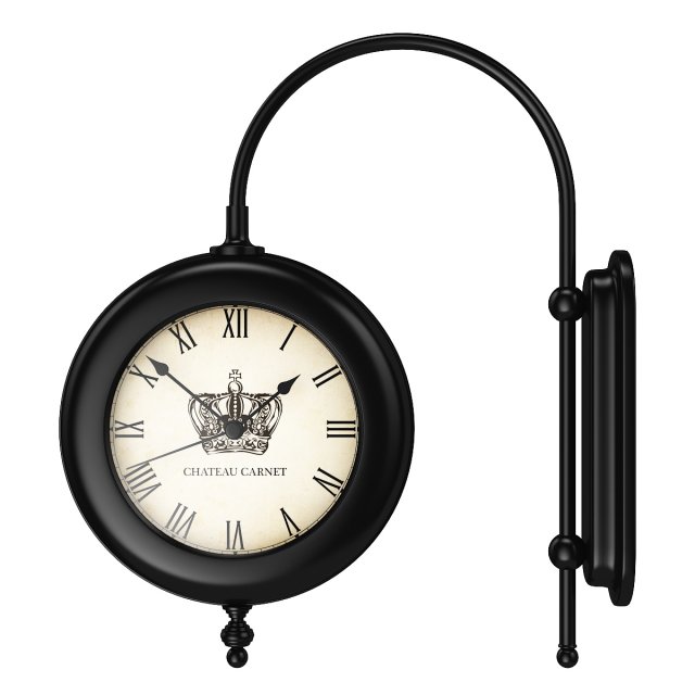 classic wall clock 2 3D 模型 .c4d .max .obj .3ds .fbx .stl .blend