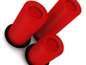 red candles Model 3D