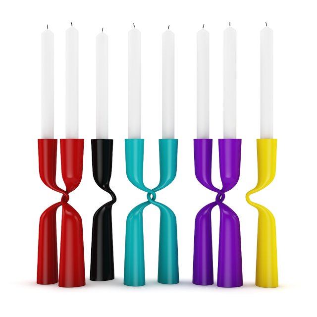 modern candlesticks 3D 모델 .c4d .max .obj .3ds .fbx .stl .blend 