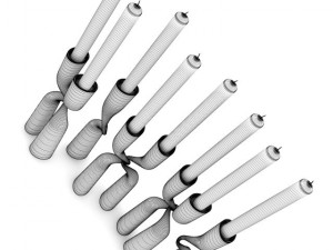 modern candlesticks 3D 모델