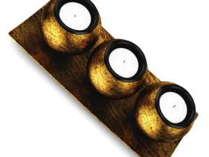 golden candlesticks 3D Model