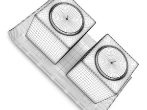 double metal candles Modelo 3D