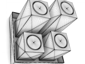 metal candles set Modelo 3D