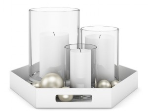 white candles set 3D Model