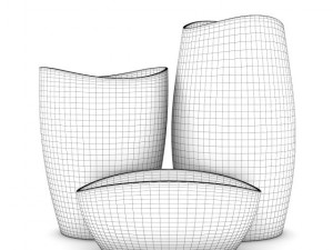 red vases Modelo 3D