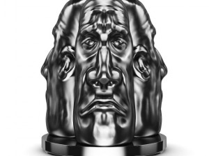 three faces figure 3D-Modell