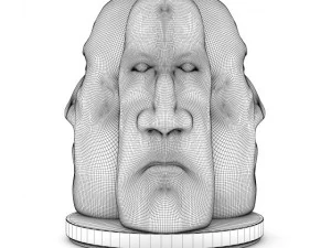 three faces figure 3D Model