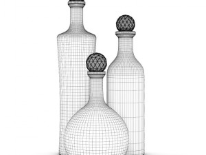 metal bottles 3D Модель