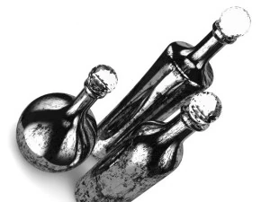 metal bottles 3D Model