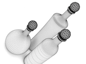 metal bottles 3D Model