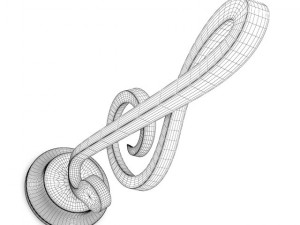treble clef figure 3D 모델