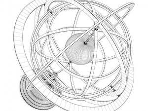 armillary sphere Model 3D