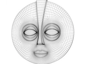 african mask 2 3D Model