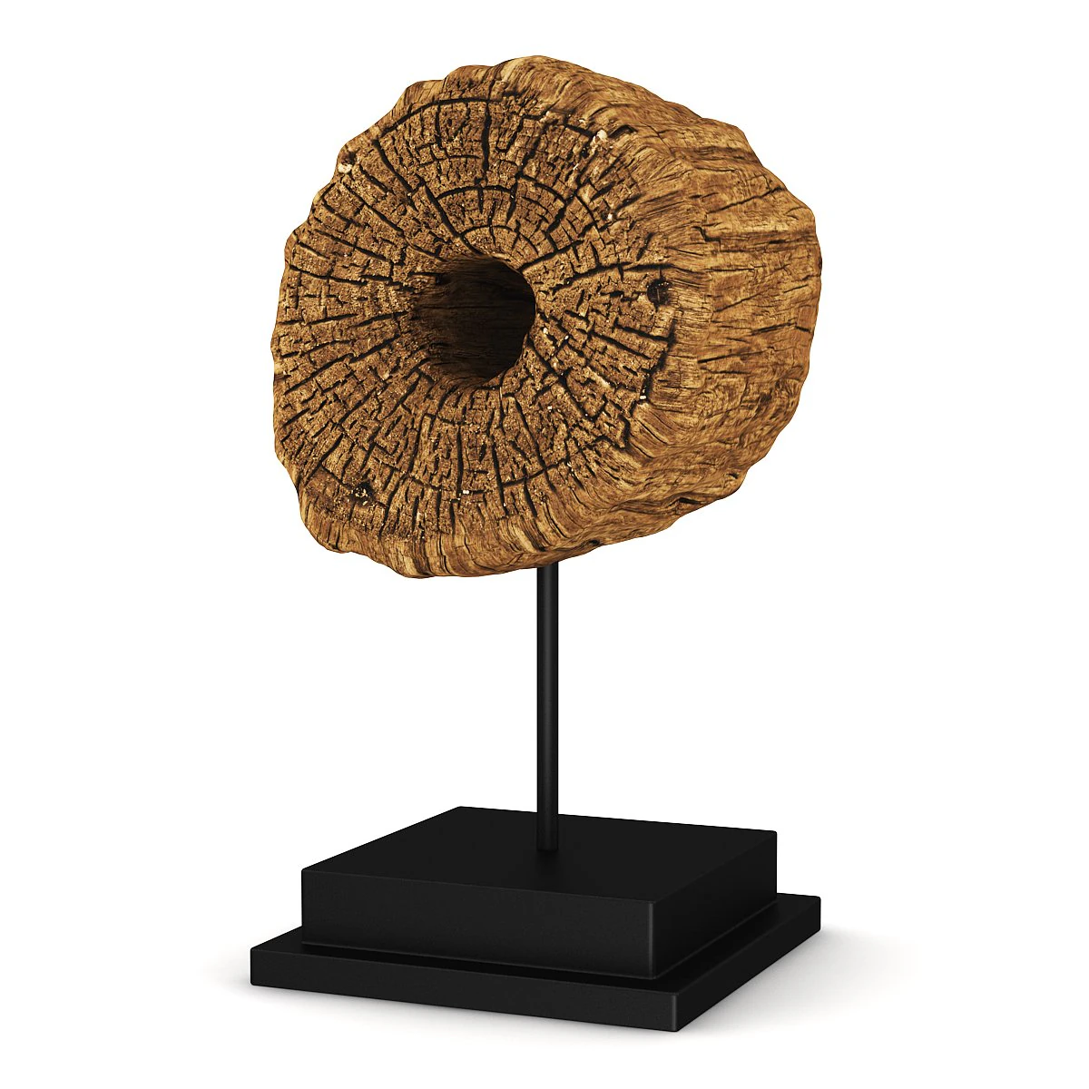 wooden log figure 3D Model .c4d .max .obj .3ds .fbx .stl .blend 