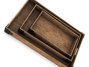 wooden trays 3Dモデル