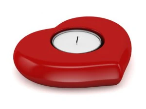 подсвечник в форме сердца 3D Модель