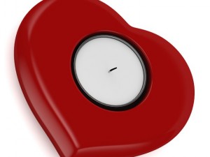 heart shaped candlestick 3D Модель