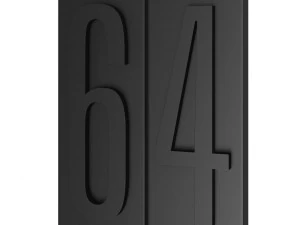 wall numbers 0  9 3D Model
