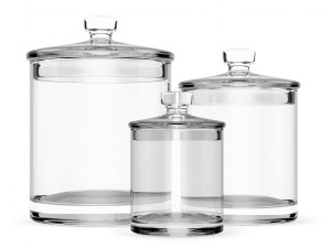 glass jars 1 3Dモデル