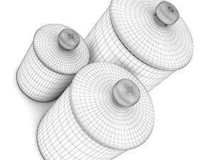 glass jars 1 3D Model