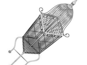 black bird cage 3D Model