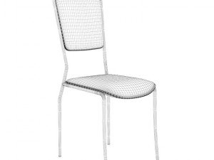 orange leather chair Modelo 3D