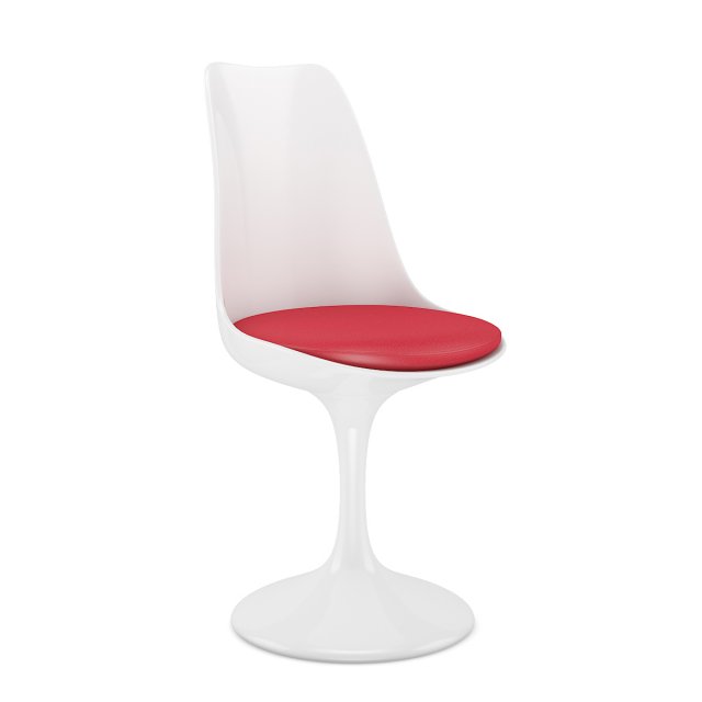 white plastic chair 3D Modell .c4d .max .obj .3ds .fbx .stl .blend