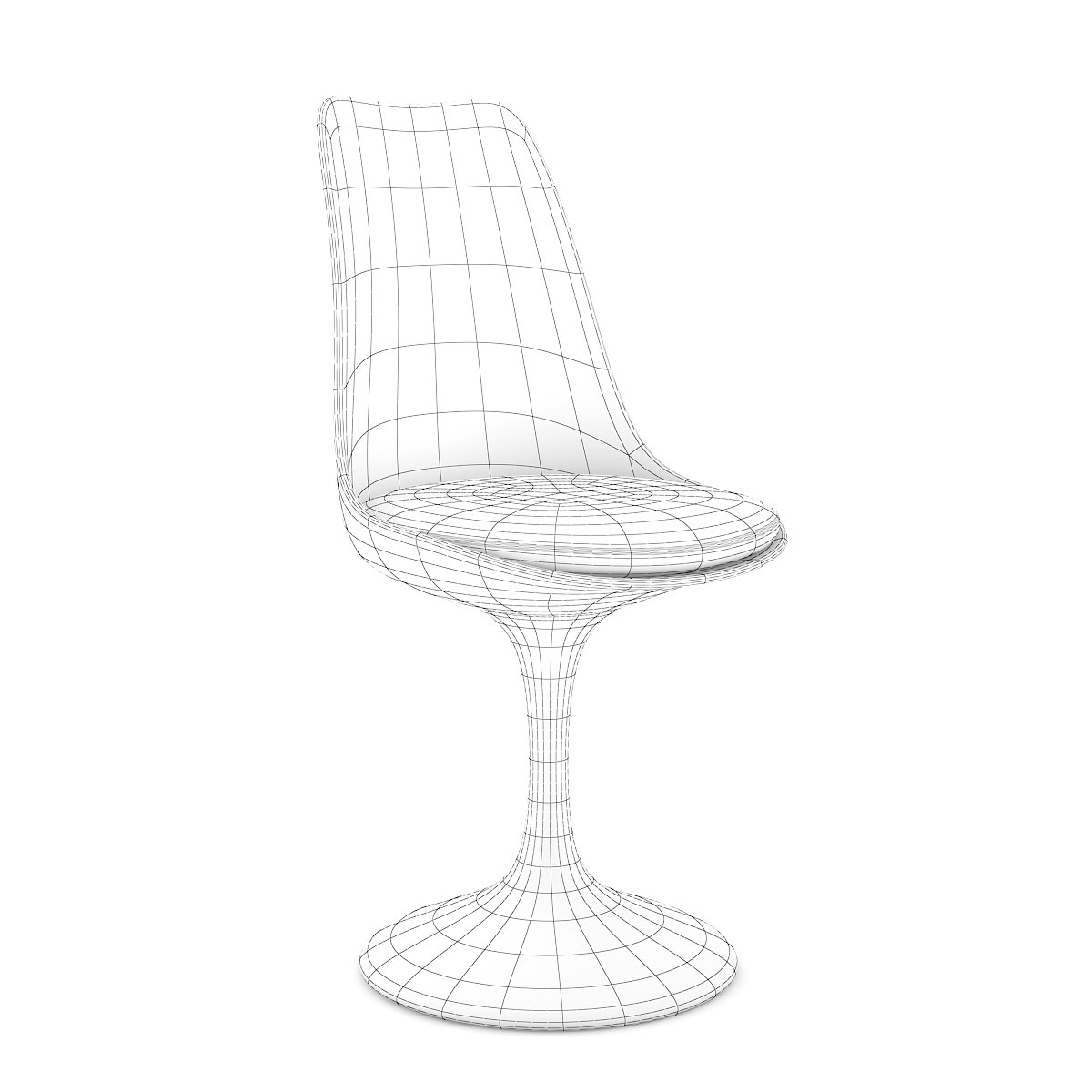 white plastic chair 3dmodell in stuhl 3dexport