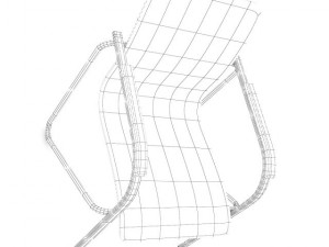 chromewood chair 3D Model