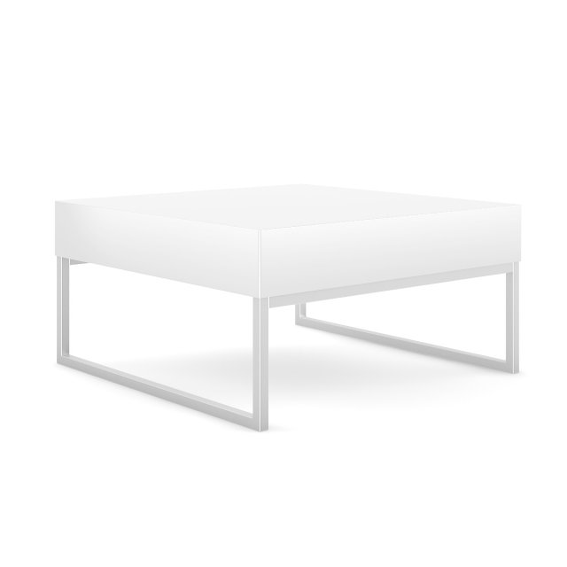 white coffee table 1 3D Модель .c4d .max .obj .3ds .fbx .stl .blend 
