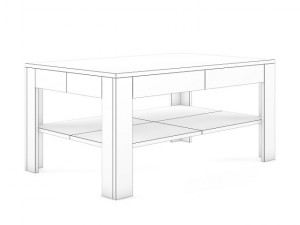 wooden coffee table 1 3D Модель