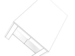 wooden coffee table 1 3D Модель