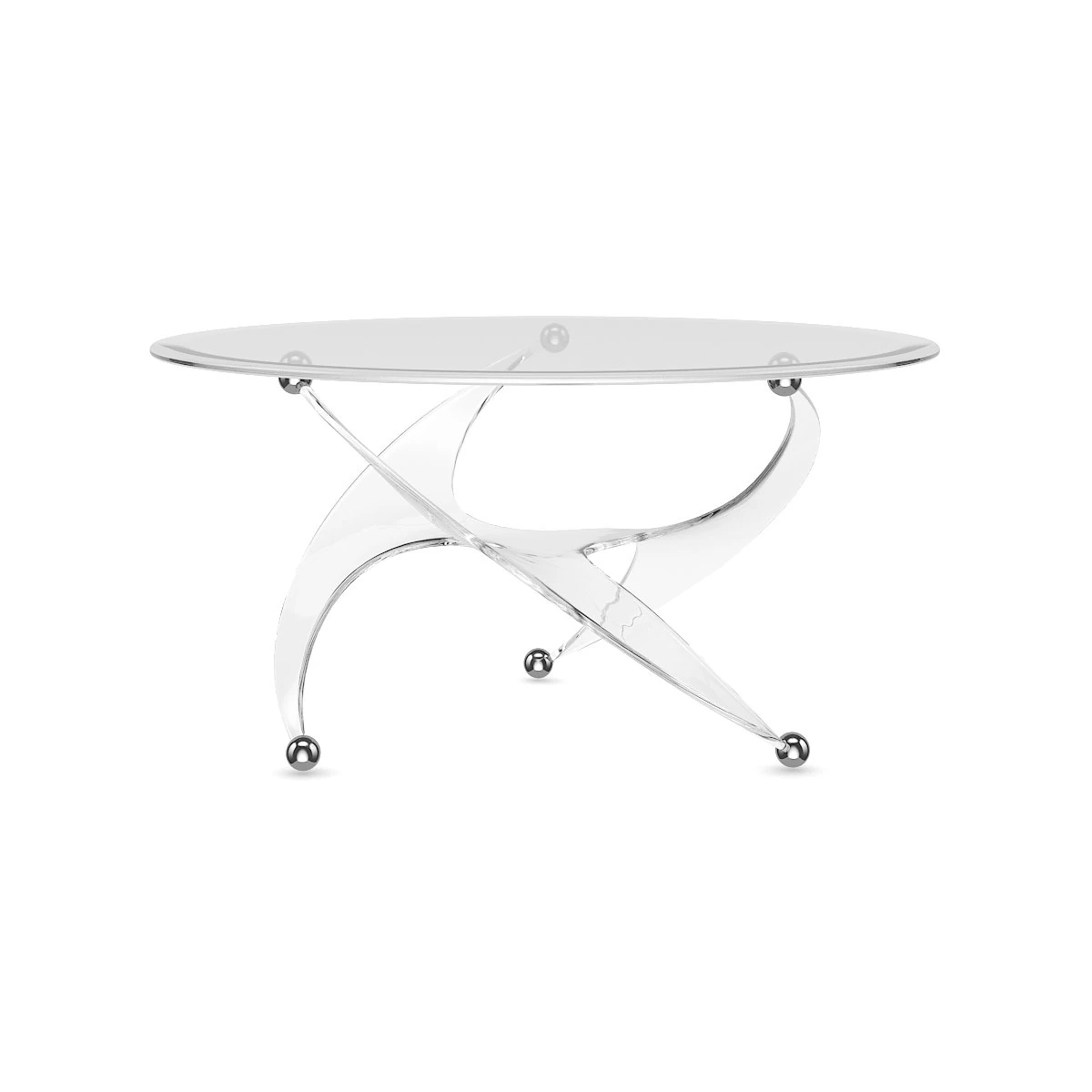 glass coffee table 1 3D Model .c4d .max .obj .3ds .fbx .stl .blend