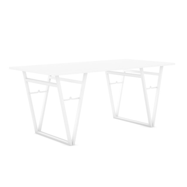 white modern table Model 3D .c4d .max .obj .3ds .fbx .stl .blend 