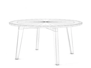 round coffee table 3D Model