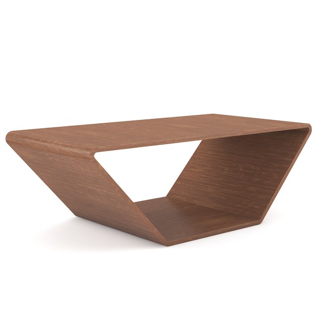 wooden coffee table 2 Modelo 3D .c4d .max .obj .3ds .fbx .stl .blend 