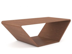wooden coffee table 2 3D Model