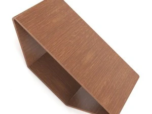 wooden coffee table 2 3D Model