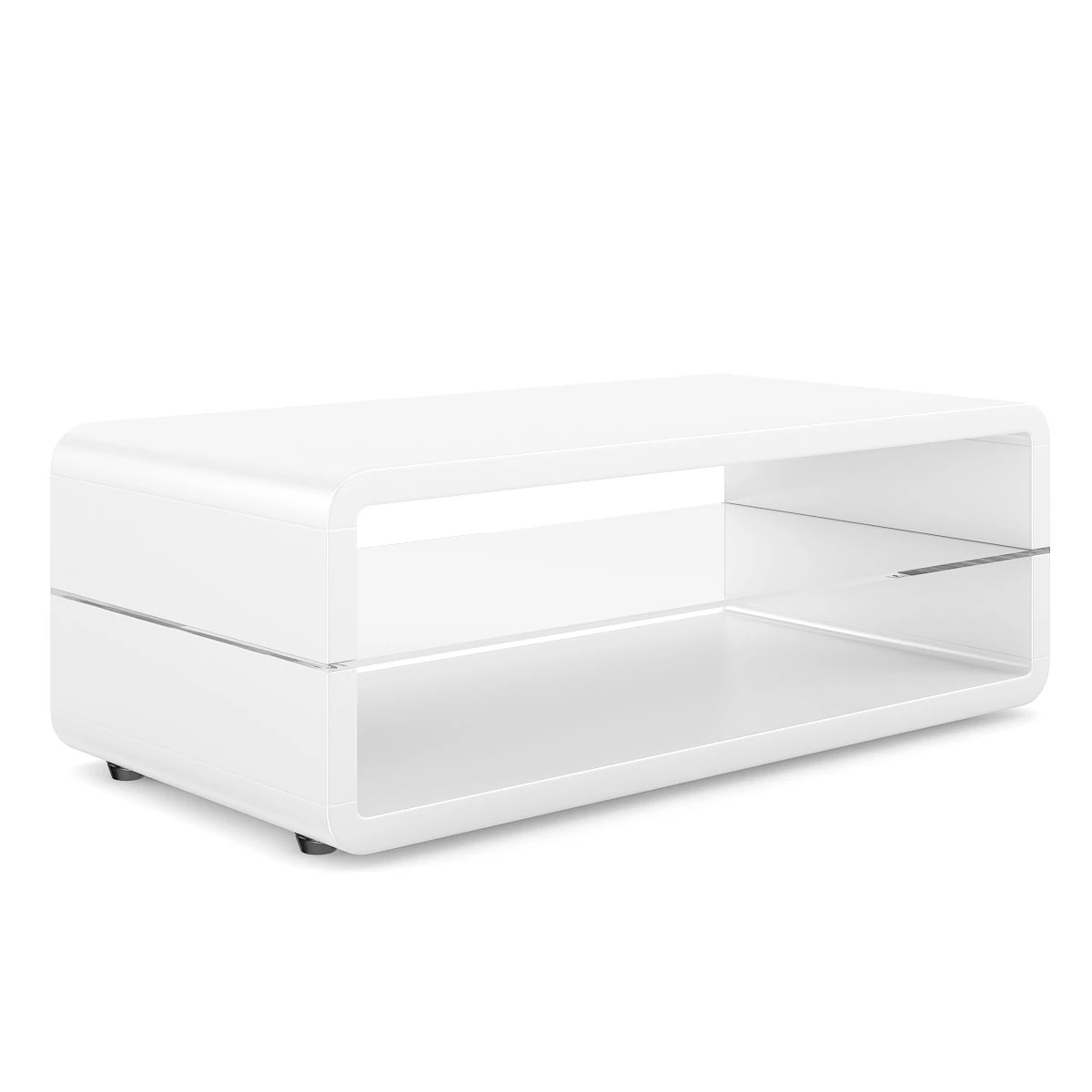 white coffee table 2 3D Model .c4d .max .obj .3ds .fbx .stl .blend 