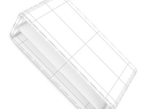 white coffee table 2 3D 모델
