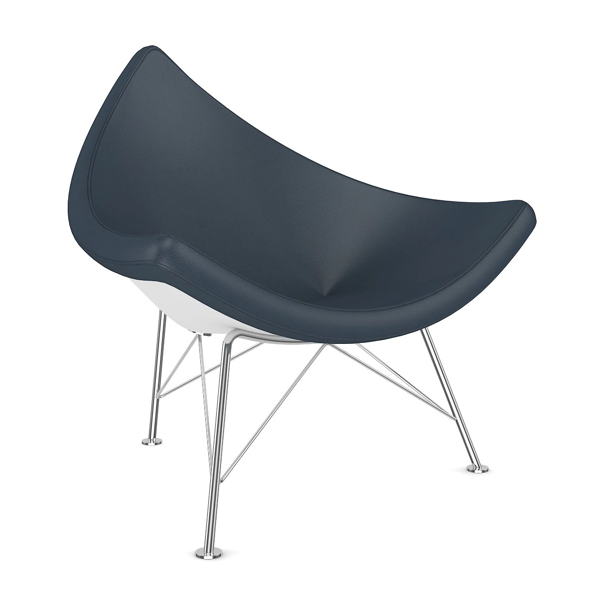 black leather chair 1 3D Model .c4d .max .obj .3ds .fbx .stl .blend 
