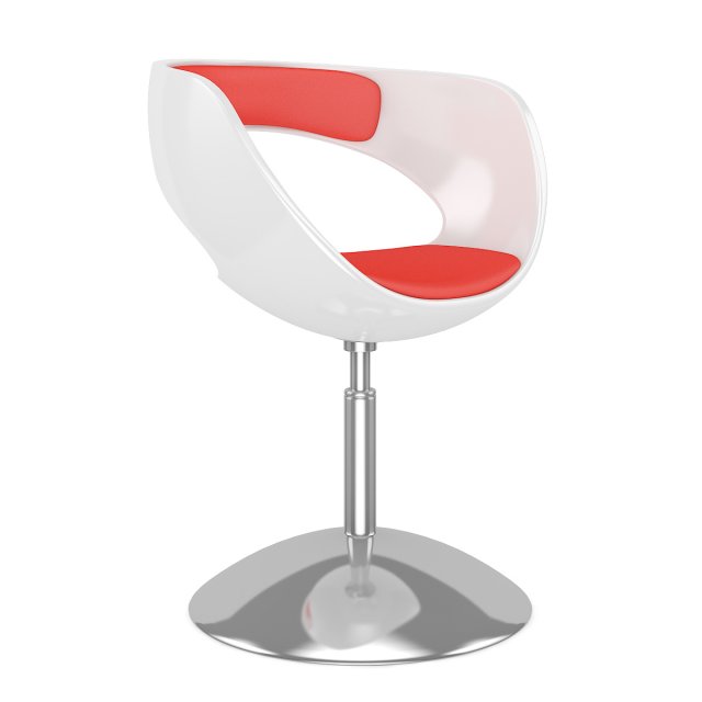 whitered hocker chair 3D 모델 .c4d .max .obj .3ds .fbx .stl .blend 