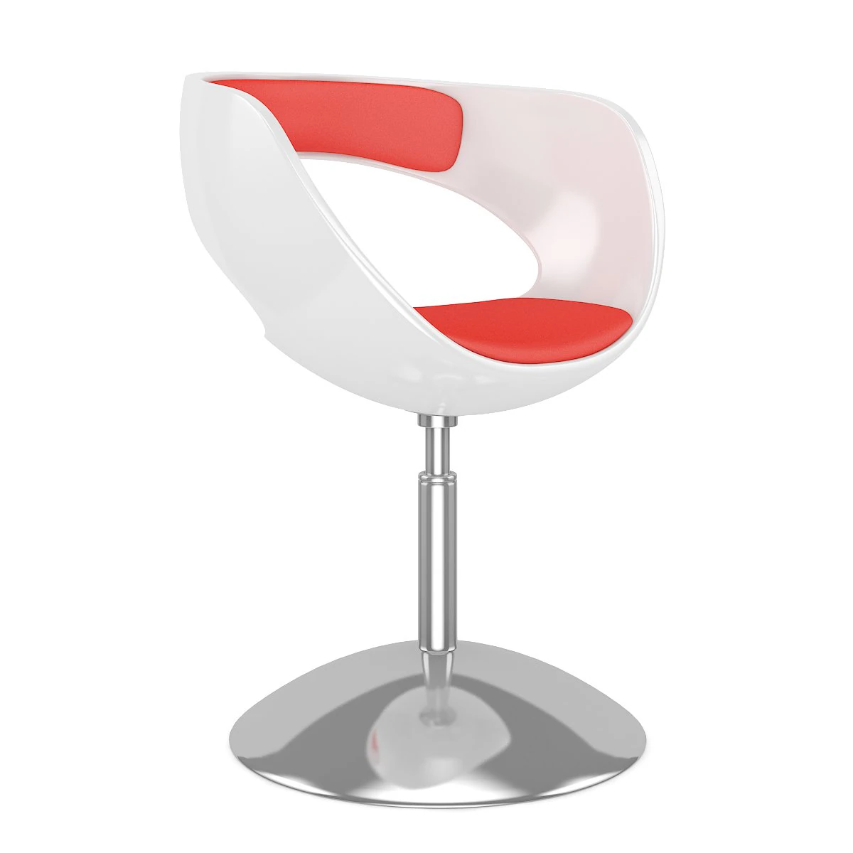 whitered hocker chair 3D Model .c4d .max .obj .3ds .fbx .stl .blend 