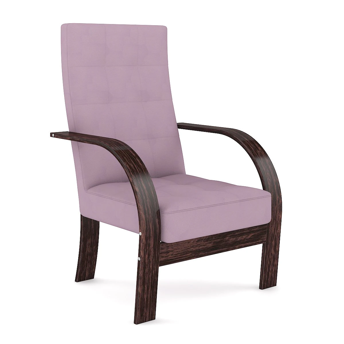 pink wooden chair 3D Model .c4d .max .obj .3ds .fbx .stl .blend 